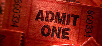 “Admit One” Ticket Collage