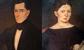 Frederick and Fidelia Merrick Portraits